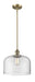 Innovations - 201S-BB-G72-L-LED - LED Mini Pendant - Franklin Restoration - Brushed Brass