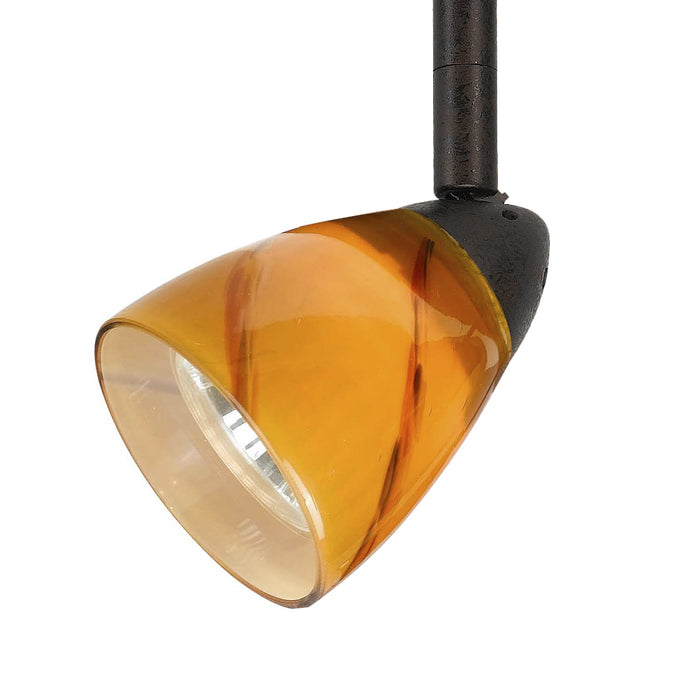 Cal Lighting - HT-954-RU/YELS - One Light Track Fixture - Serpentine Track - Rust