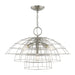 Livex Lighting - 50948-91 - Four Light Chandelier - Brooklyn - Brushed Nickel