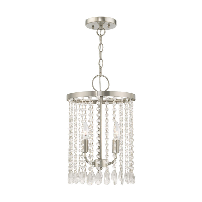 Livex Lighting - 51063-91 - Two Light Mini Pendant - Elizabeth - Brushed Nickel