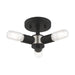 Livex Lighting - 51137-04 - Three Light Ceiling Mount - Copenhagen - Black