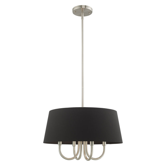 Livex Lighting - 51354-91 - Four Light Pendant - Belclaire - Brushed Nickel