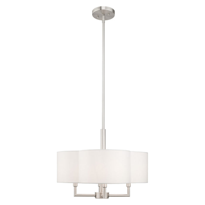 Livex Lighting - 51924-91 - Four Light Pendant - Chelsea - Brushed Nickel