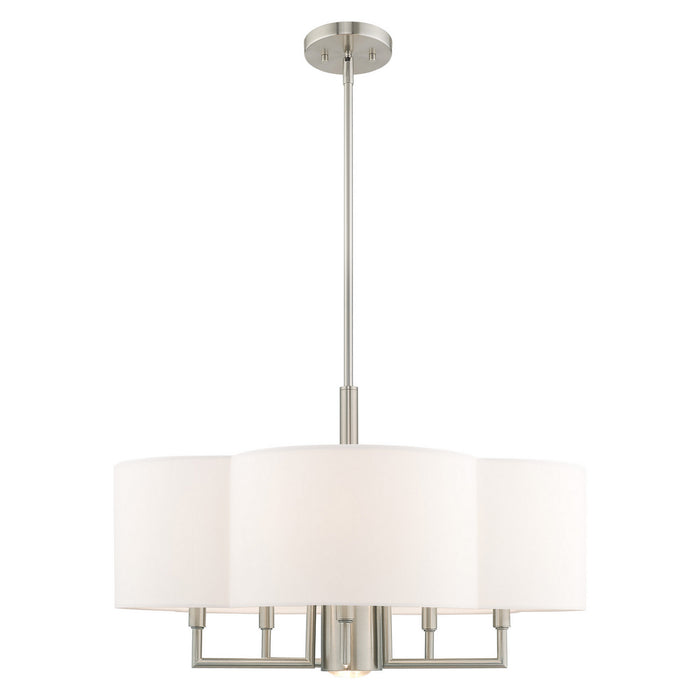 Livex Lighting - 51925-91 - Six Light Chandelier - Chelsea - Brushed Nickel