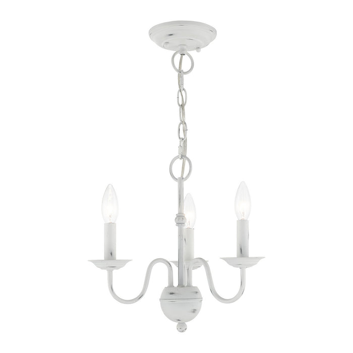 Livex Lighting - 52163-60 - Three Light Mini Chandelier - Windsor - Antique White