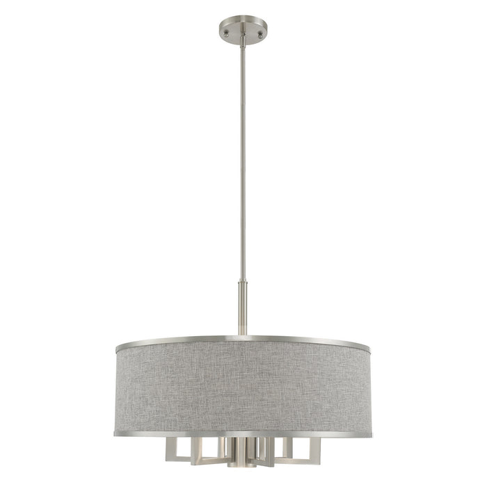 Livex Lighting - 60426-91 - Seven Light Chandelier - Park Ridge - Brushed Nickel