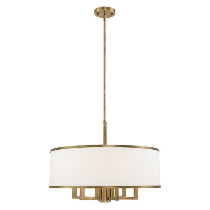 Livex Lighting - 62616-01 - Seven Light Chandelier - Park Ridge - Antique Brass