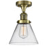 Innovations - 517-1CH-AB-G42-LED - LED Semi-Flush Mount - Franklin Restoration - Antique Brass