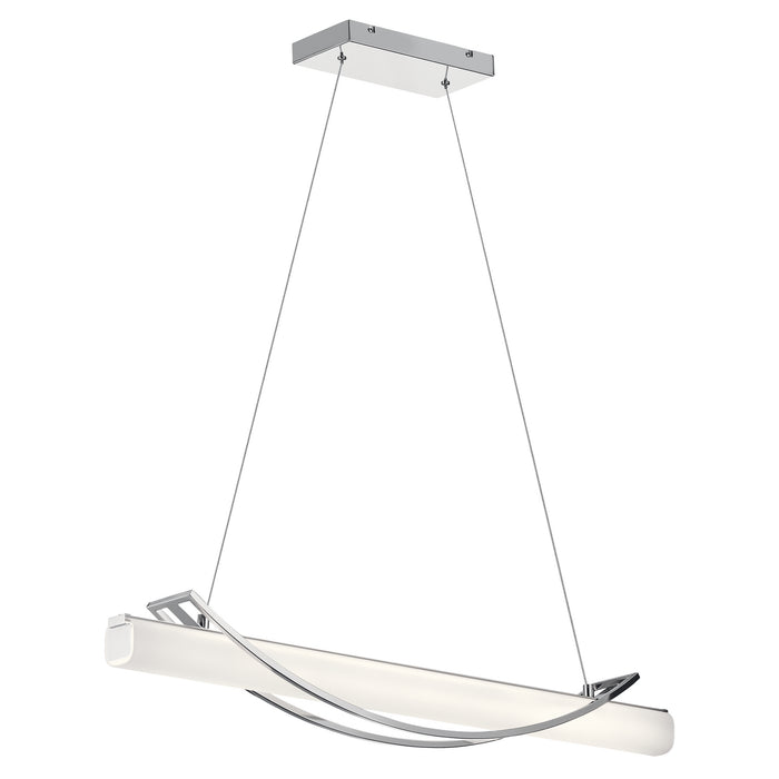 Kichler - 84125 - LED Linear Pendant - Rowan - Chrome