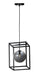 Maxim - 11361MSKBKPC - LED Pendant - Fluid - Black / Polished Chrome