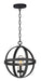 Maxim - 27582CDBK - One Light Outdoor Pendant - Compass - Black