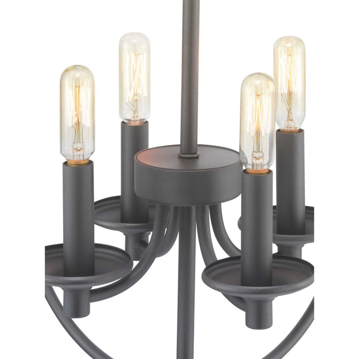 Four Light Foyer Pendant from the Gulliver collection in Graphite finish