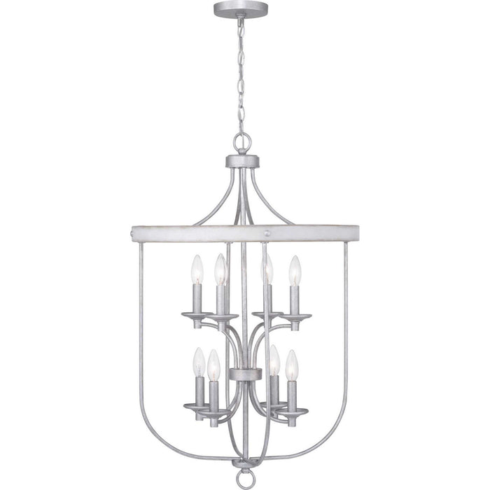 Progress Lighting - P500158-141 - Eight Light Foyer Pendant - Gulliver - Galvanized Finish