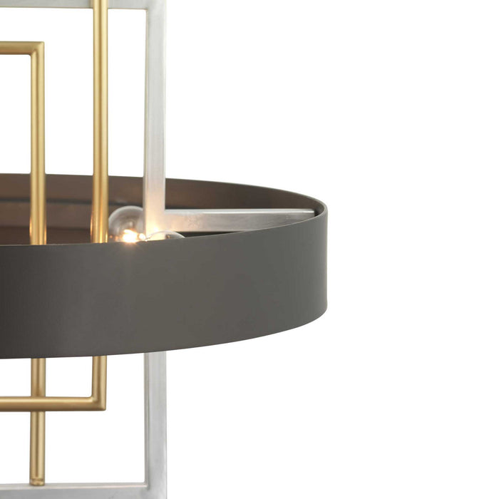 Six Light Pendant from the Adagio collection in Black finish