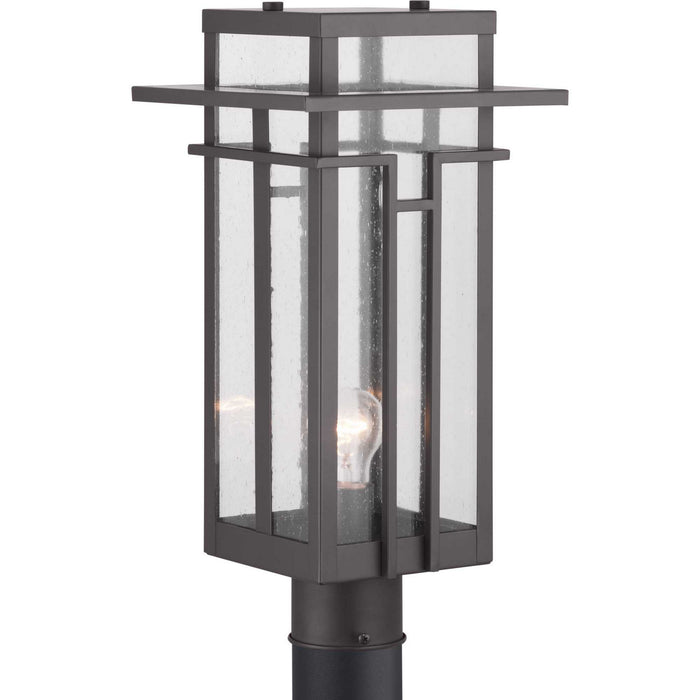 One Light Post Lantern from the Boxwood collection in Antique Bronze finish
