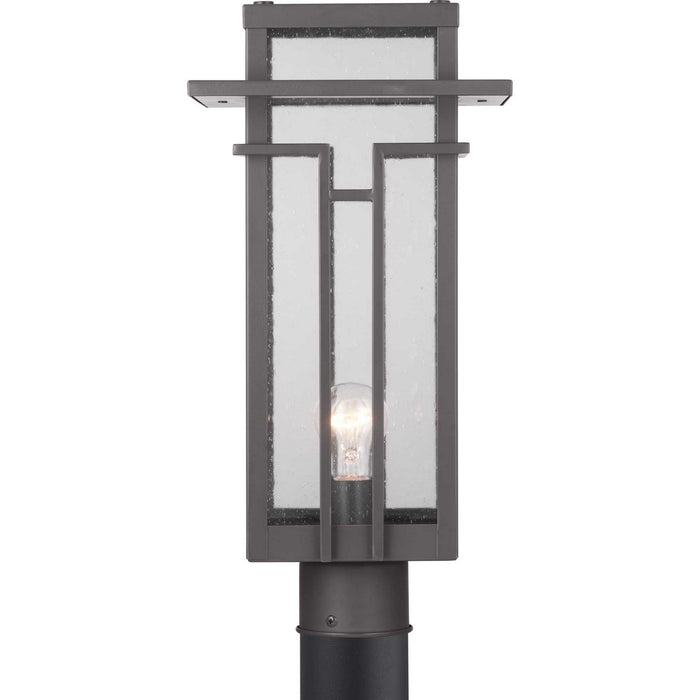 One Light Post Lantern from the Boxwood collection in Antique Bronze finish