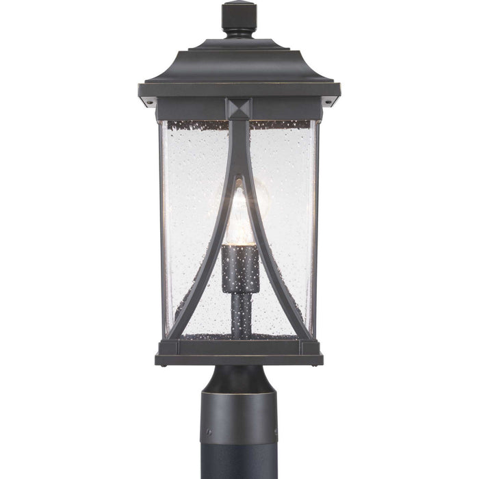 One Light Post Lantern from the Abbott collection in Antique Bronze finish