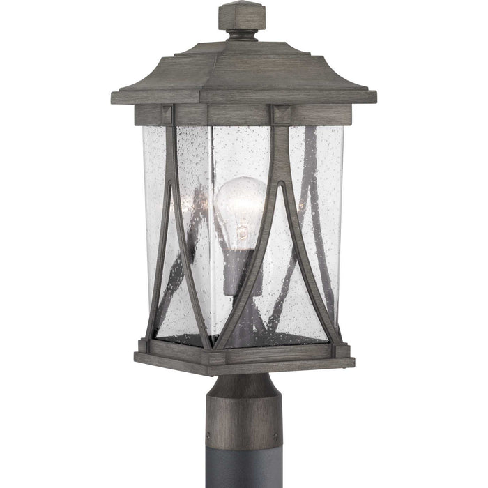 One Light Post Lantern from the Abbott collection in Antique Pewter finish