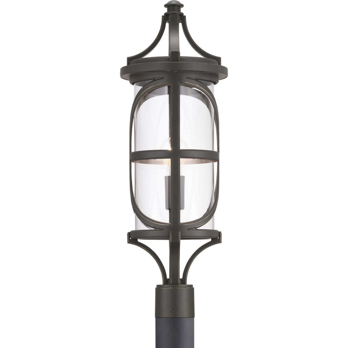 One Light Post Lantern from the Morrison collection in Antique Bronze finish