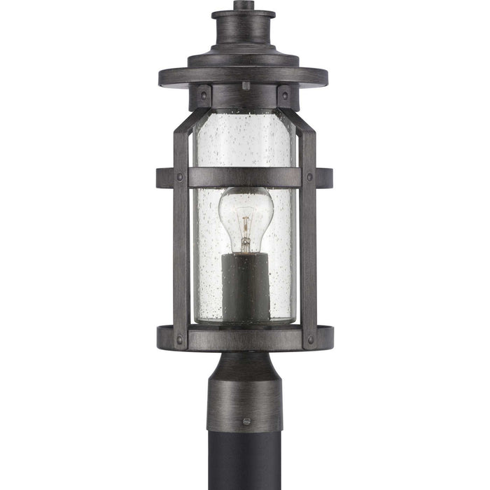 One Light Post Lantern from the Haslett collection in Antique Pewter finish