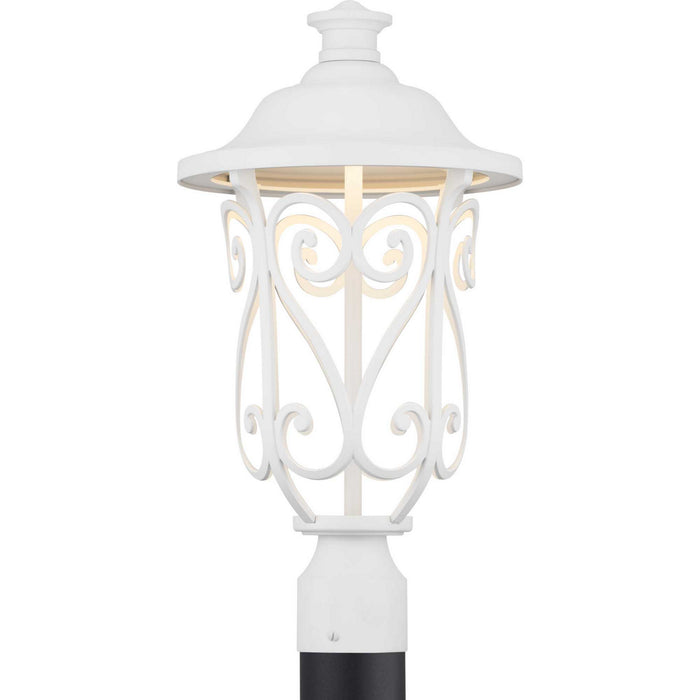 LED Post Lantern from the Leawood LED collection in White finish