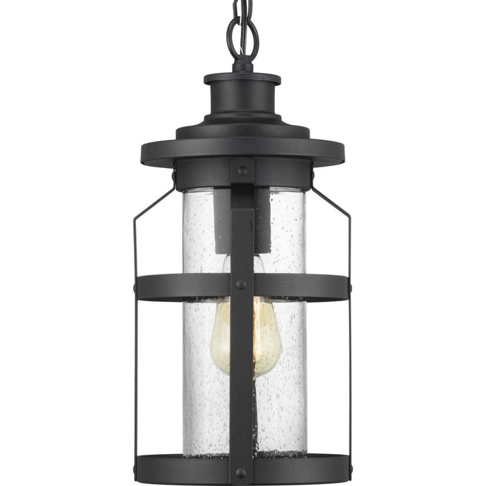 One Light Hanging Lantern from the Haslett collection in Black finish