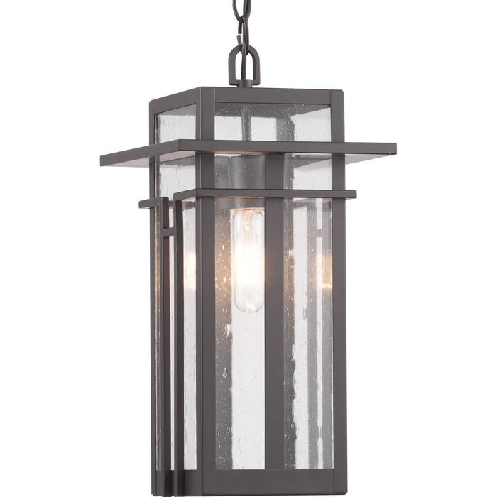 One Light Hanging Lantern from the Boxwood collection in Antique Bronze finish
