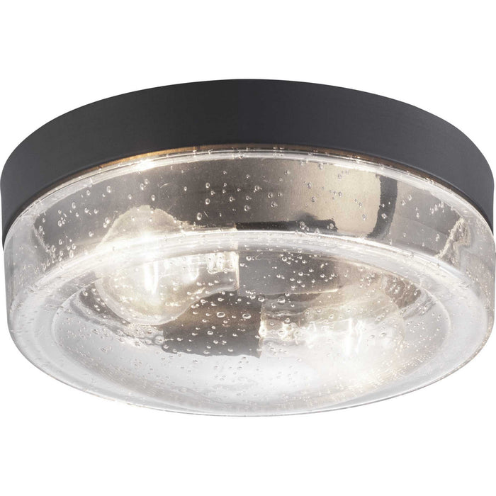Two Light Flush Mount from the Weldon collection in Black finish