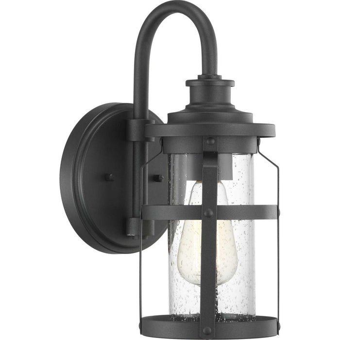 One Light Wall Lantern from the Haslett collection in Black finish
