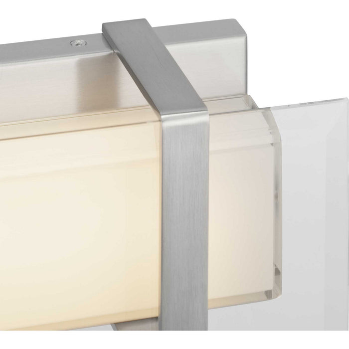 LED Wall Sconce from the Miter LED collection in Brushed Nickel finish
