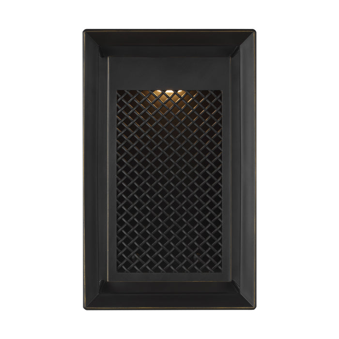 LED Outdoor Wall Sconce from the Feiss - Milton collection in Antique Bronze finish