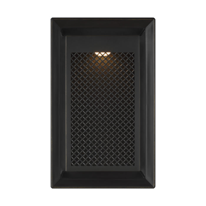 LED Outdoor Wall Sconce from the Feiss - Milton collection in Antique Bronze finish