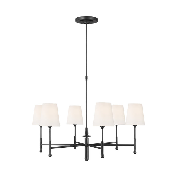 Generation Lighting - TC1016AI - Six Light Chandelier - Capri - Aged Iron