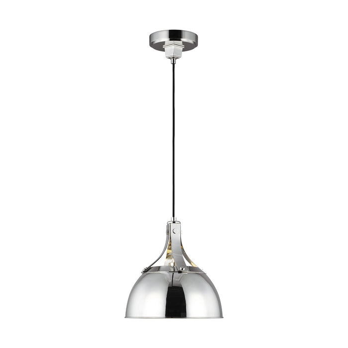 Generation Lighting - TP1051PN - One Light Pendant - LOGAN - Polished Nickel