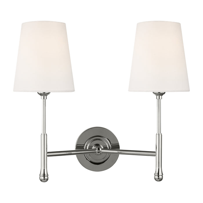 Generation Lighting - TW1012PN - Two Light Wall Sconce - Capri - Polished Nickel