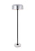 Elegant Lighting - LD4070F16BN - One Light Floor Lamp - Exemplar - Brushed Nickel And Black And White