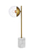 Elegant Lighting - LD6109BR - One Light Table Lamp - Eclipse - Brass And Clear