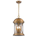 Acclaim Lighting - 1533ATB - Four Light Hanging Lantern - Lincoln - Antique Brass