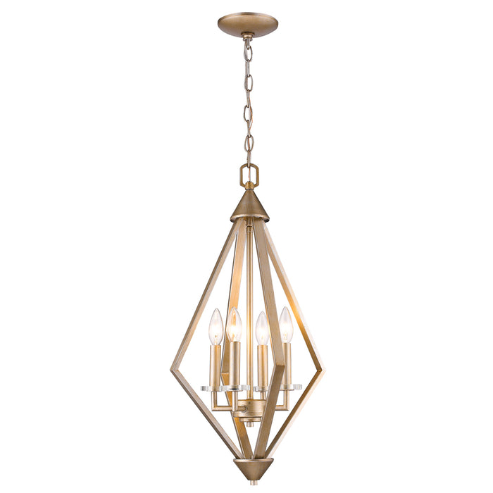 Acclaim Lighting - IN11315WG - Four Light Pendant - Easton - Washed gold