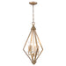 Acclaim Lighting - IN11315WG - Four Light Pendant - Easton - Washed gold