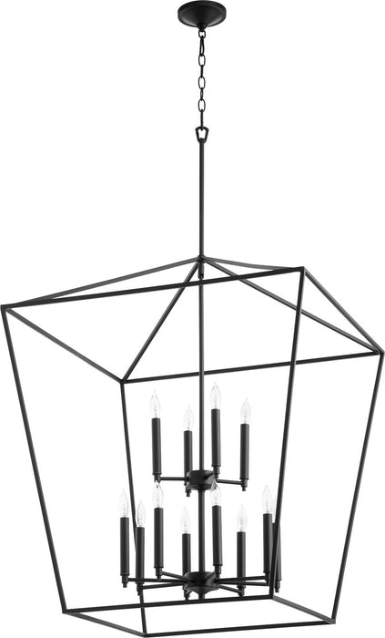 Quorum - 604-12-69 - 12 Light Entry Pendant - Gabriel - Noir