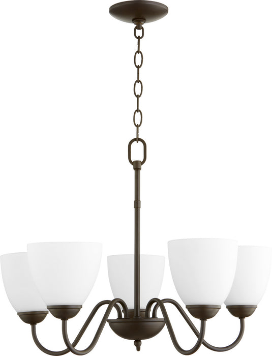 Quorum - 6041-5-86 - Five Light Chandelier - Oiled Bronze