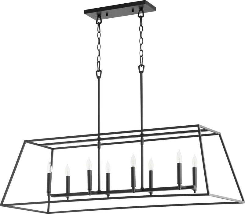 Quorum - 654-8-69 - Eight Light Pendant - Gabriel - Noir