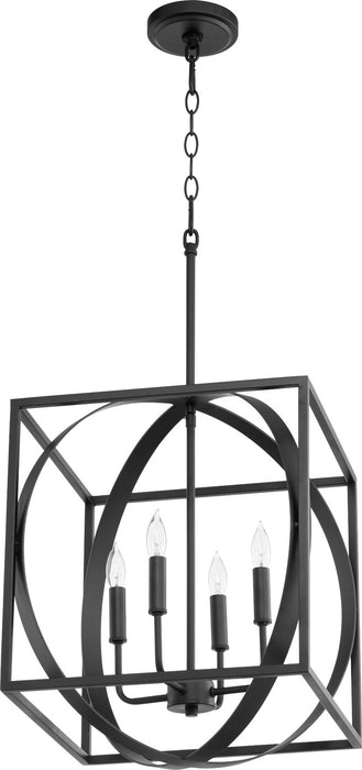 Quorum - 8150-4-69 - Four Light Pendant - Noir