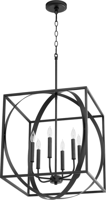 Quorum - 8150-6-69 - Six Light Pendant - Noir