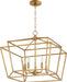 Quorum - 8407-5-74 - Five Light Chandelier - Monument - Gold Leaf