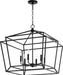 Quorum - 8407-6-69 - Six Light Chandelier - Monument - Noir