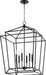 Quorum - 8807-6-69 - Six Light Entry Pendant - Monument - Noir