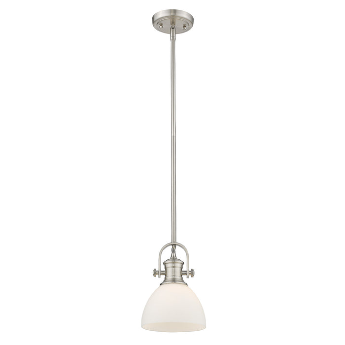 One Light Mini Pendant from the Hines collection in Pewter finish