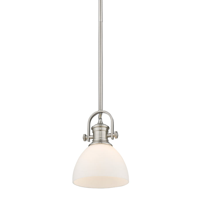 One Light Mini Pendant from the Hines collection in Pewter finish